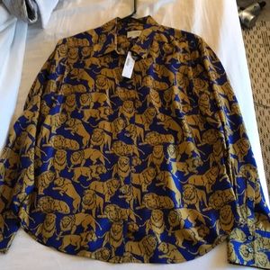 jcrew tiger blouse *NWT*